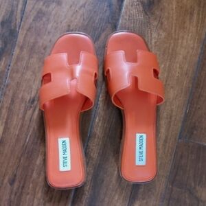 STEVE MADDEN💥New💥Orange Slide Sandals